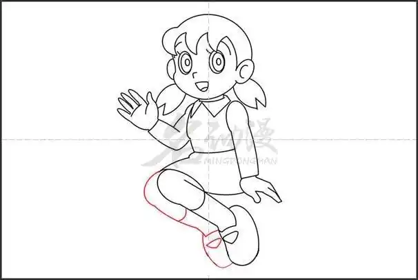 哆啦a梦静香同人画法