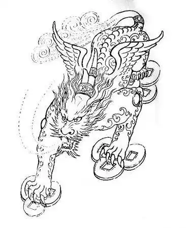 麒麟简笔画麒麟简笔画简单霸气