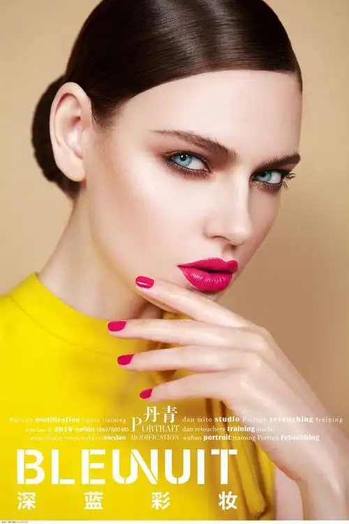 聂晓作品《《深蓝彩妆广告宣传》》