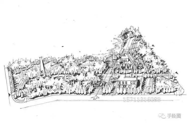 【景观人原创精选】5套值得你收藏的景观手绘鸟瞰图!