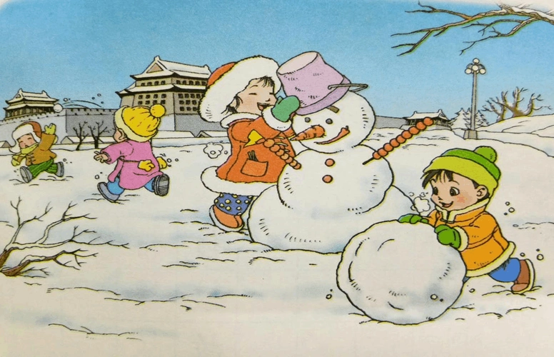 二年级上册看图写话(下雪啦)