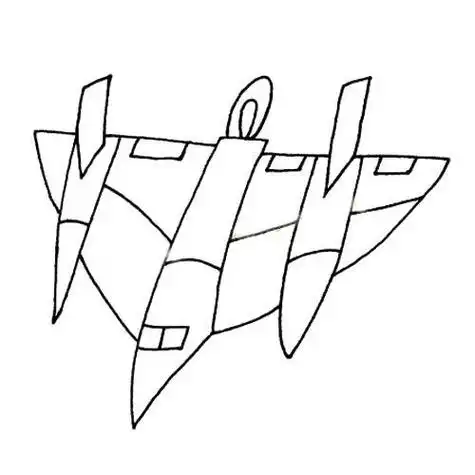 战斗机简笔画图片大全 战斗机简笔画图片大全二战