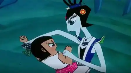 葫芦小金刚:葫芦娃和蛇精勇敢对决,真是没想到,还能抗衡