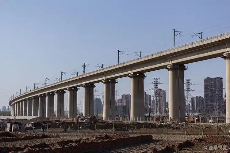 高铁高架桥图片_高铁高架桥高清图片_全景视觉