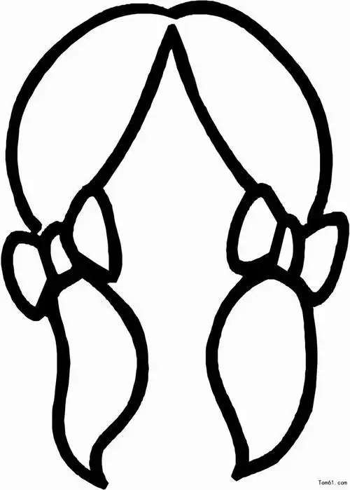 头发-简笔画图片-儿童资源网手机版