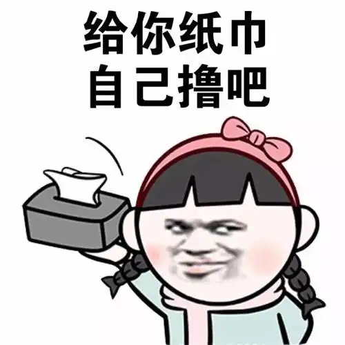 给你纸巾 自己撸吧