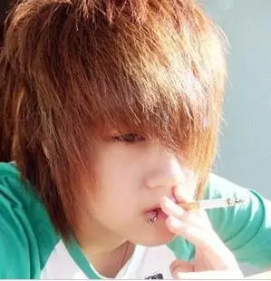 非主流杀马特情侣头像绿头发