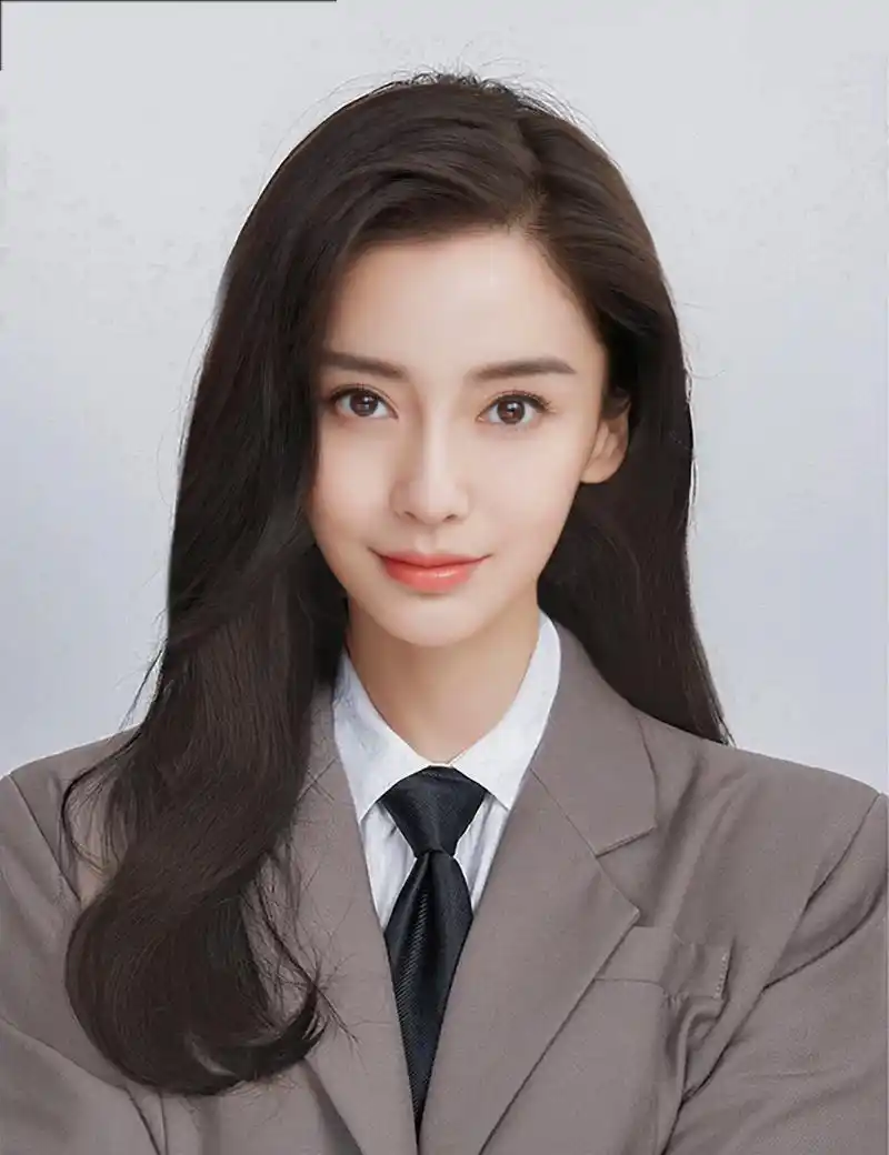anglebaby 证件照居然这么美