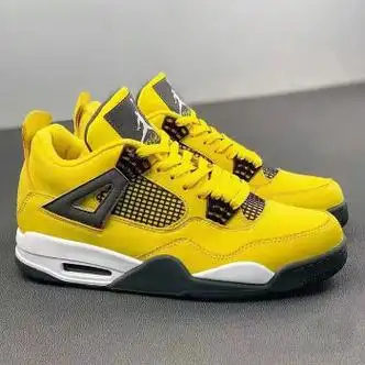 okkdey【官网】aj4黑棕摩卡气垫篮球鞋男ts联名新款复古运动鞋 aj电母