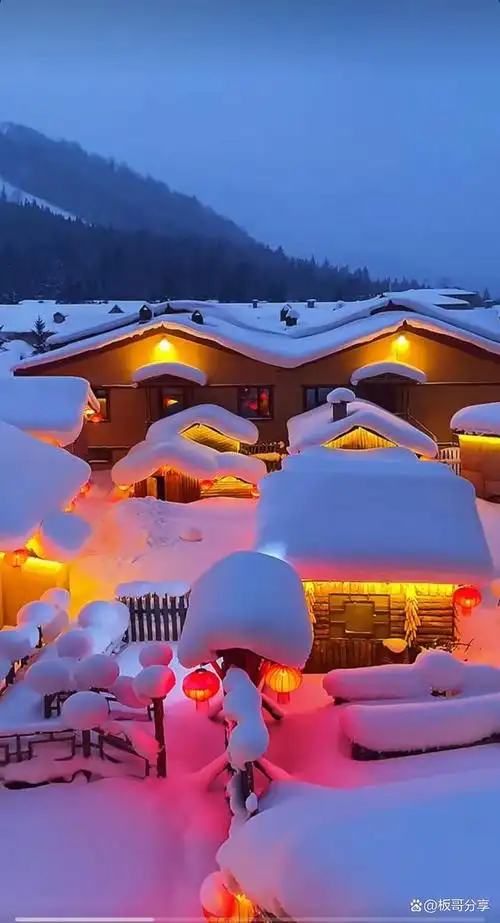 东北雪乡欢迎你