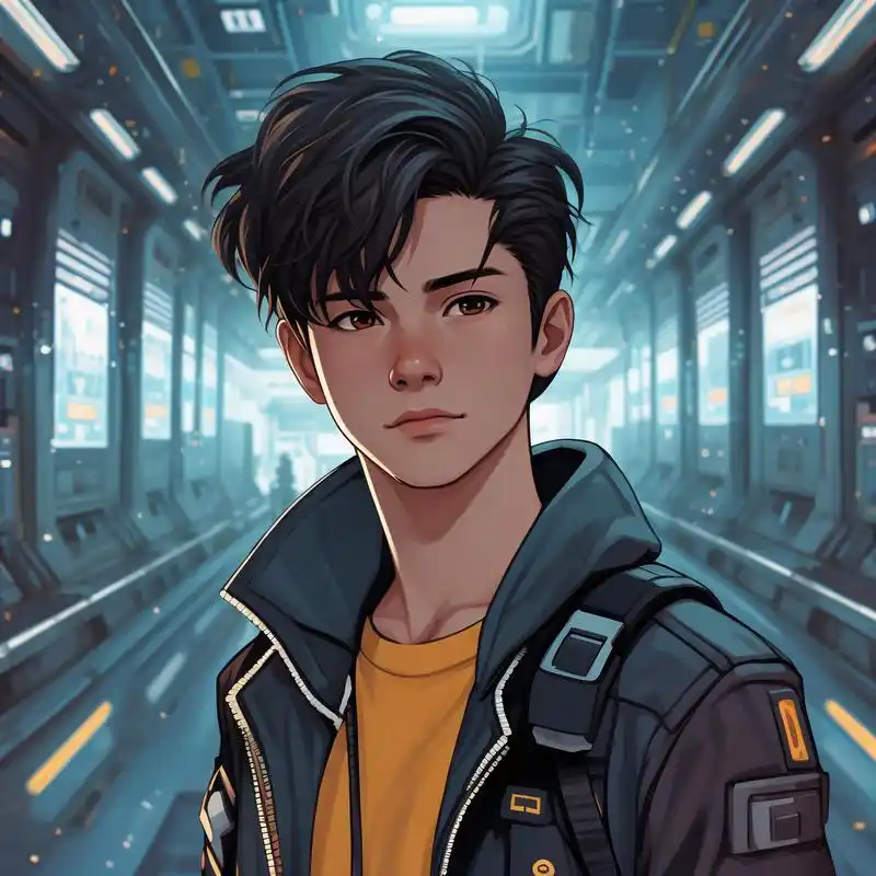 赛博朋克风神秘人头像91 谁会拒绝一组超酷的赛博朋克风头像呢,神秘