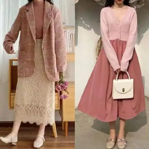 原创藕粉色十分的优雅柔美给人一种柔软的气息