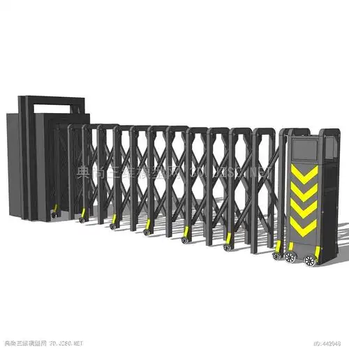 自动电动伸缩门11su模型