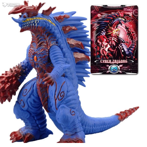 奥特曼dx装备系列 艾克斯奥特曼 怪兽赛高古卡牌&怪兽赛高古火花人偶