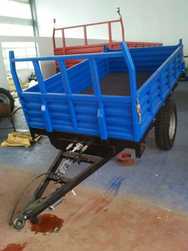 农用自卸拖车四轮自卸拖车半挂平板拖车定制车斗