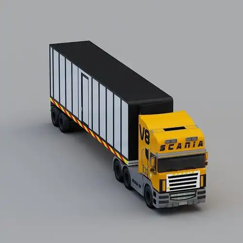 卡车003--私蓄素材3d模型下载_交通工具3d模型下载_免费3dmax模型库