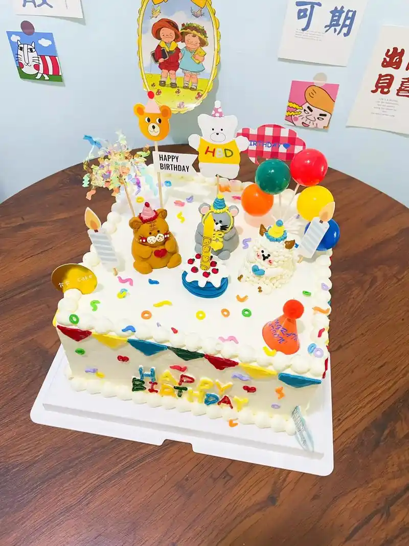 临沂蛋糕 #方形蛋糕 #小动物蛋糕 #儿童蛋 - 抖音