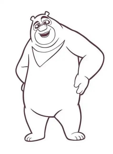 熊出没简笔画老虎