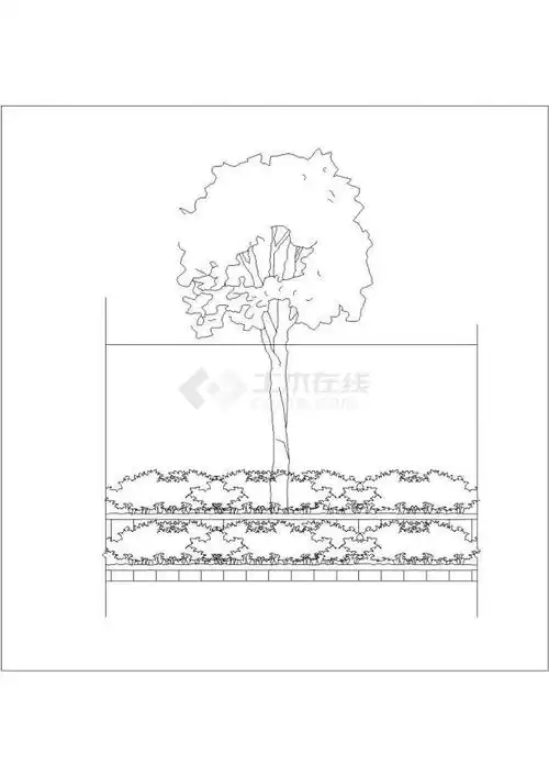 某休闲广场内花坛设计cad施工详图