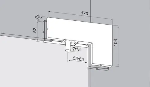 多玛bts65地弹簧门夹曲夹ep40