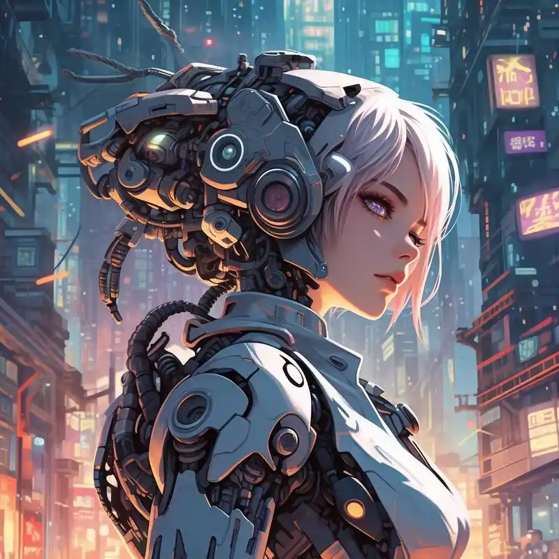 探索未来世界的神秘角落,一组赛博朋克风格的机械头像等你来领!