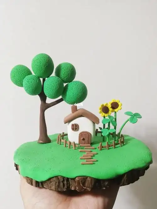 粘土手工退休后的田园小院