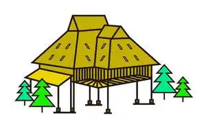 西双版纳傣族竹楼