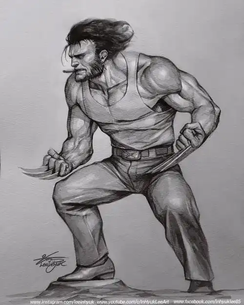 美式动漫手绘怎么画超级英雄手绘硬核帅气