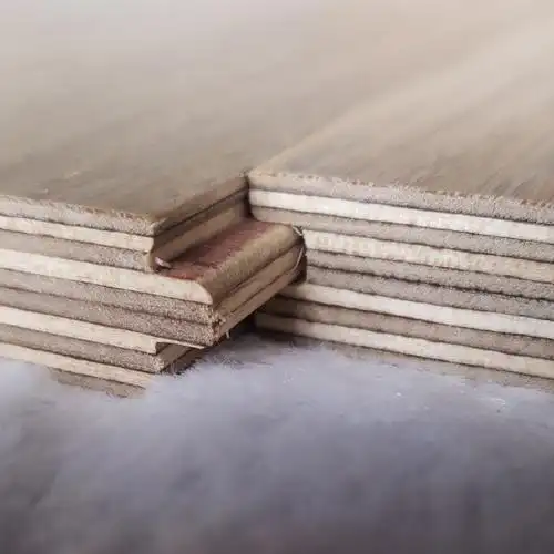 全桦木基材实木多层地板橡木黑胡桃原木色奶白色布纹14mm湖州南浔