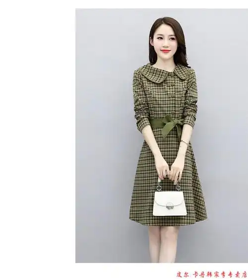 皮尔卡丹官方高档品牌女装小个子连衣裙女2022年春季新款时尚洋气气质