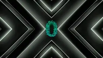 【4k倒计时】5秒倒数时尚几何光效极简约视频素材