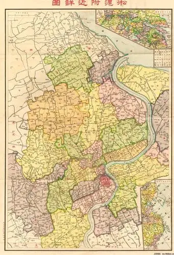 上海历史行政地图的沿革及图谱集