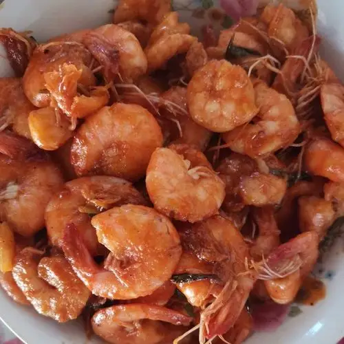 蒋晴5337做的红烧番茄酱大虾