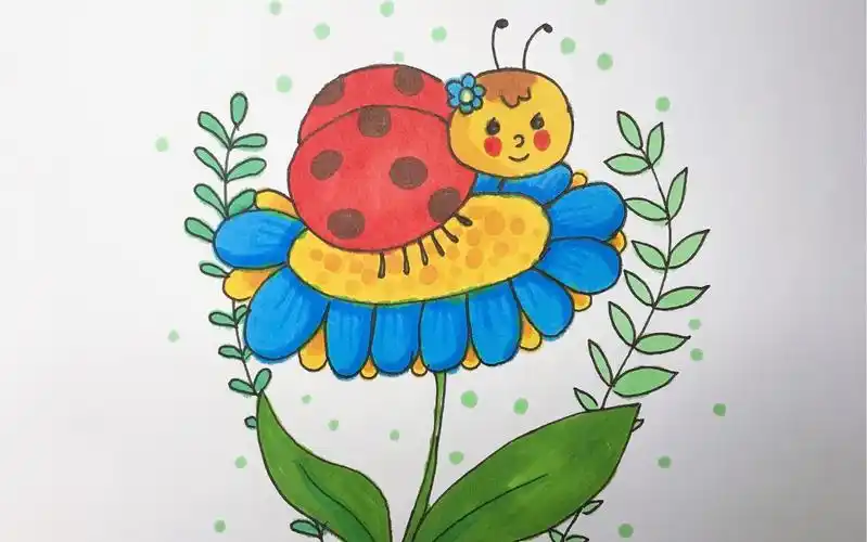 【简笔画】【儿童画】【卡通】【每日一画】七星瓢虫