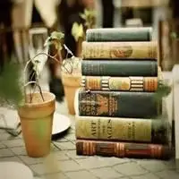 微信头像书本与花意境【点击鼠标右键下载】