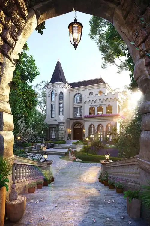 纯正欧式别墅,城堡外观设计,公爵大人们喜欢吗?下期我们看看平面图