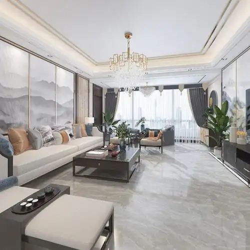 佳隆国际简约通体大理石瓷砖800x800客厅卧室走廊防滑耐磨地板砖