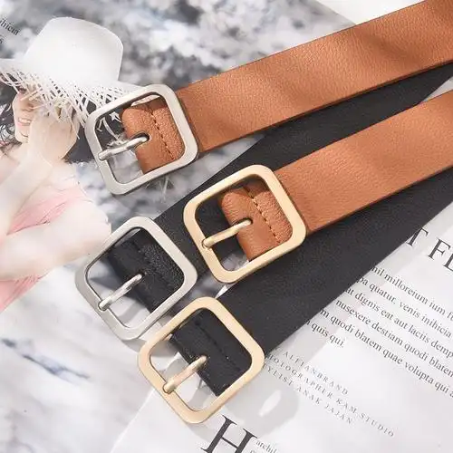 批发裤带时尚韩版方扣女式皮带休闲女士腰带 女装服饰搭配小礼品
