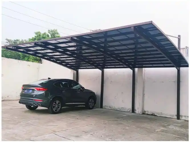 铝合金电动车棚停车棚家用小车汽车遮阳棚防雨防晒户外停车位雨棚