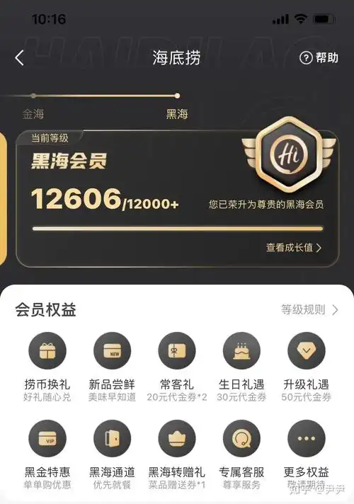 海底捞黑海会员免费借 - 知乎