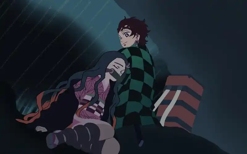 炭治郎和祢豆子板绘