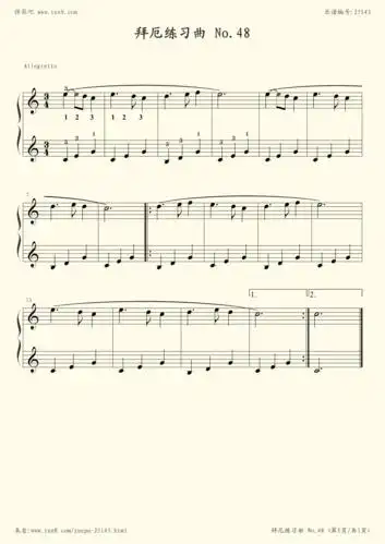 48(拜厄钢琴基本教程)