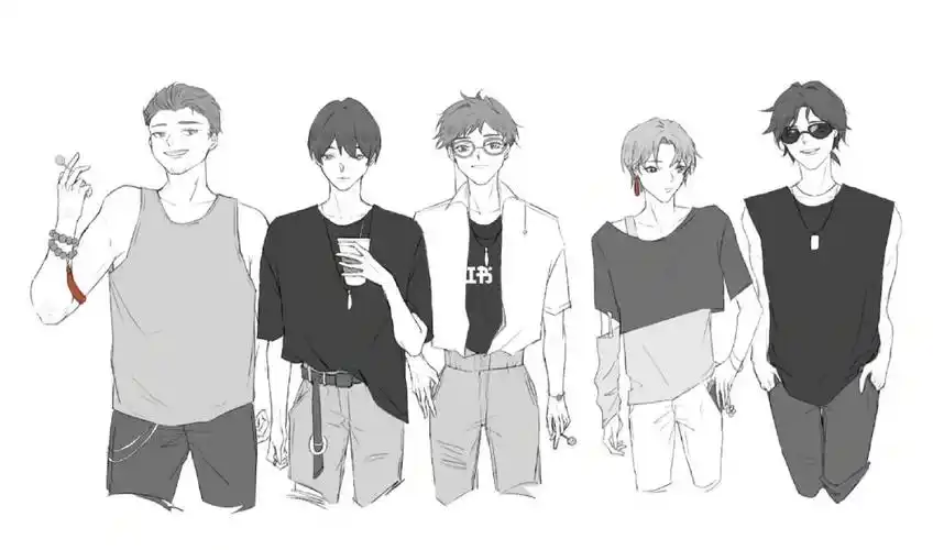 画了贺图,第二张是线稿,新年快乐家人们#盗墓笔记  #817稻米节  #盗墓