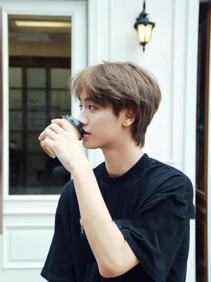 雾青棕色少年感锅盖头 |男士发型推荐 高级雾青棕色系列发色 78冷