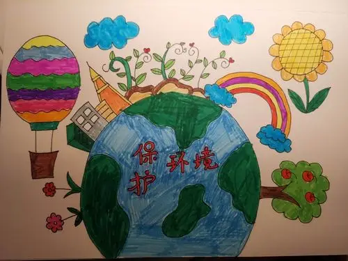 其它 《爱护环境,保护地球》 写美篇十三号作品名称:保护地球,共建