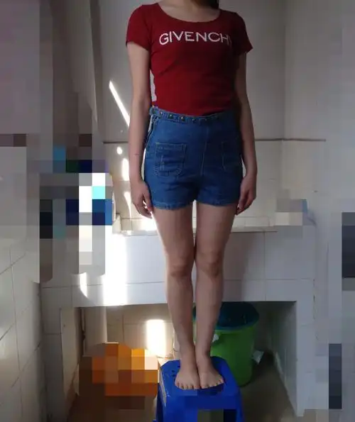 我的腿型是o型腿.