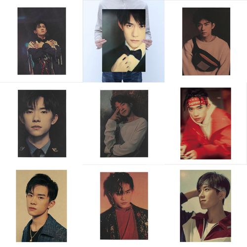 易烊千玺海报  tfboys正能量明星 复古怀旧牛皮纸海报墙壁装饰画