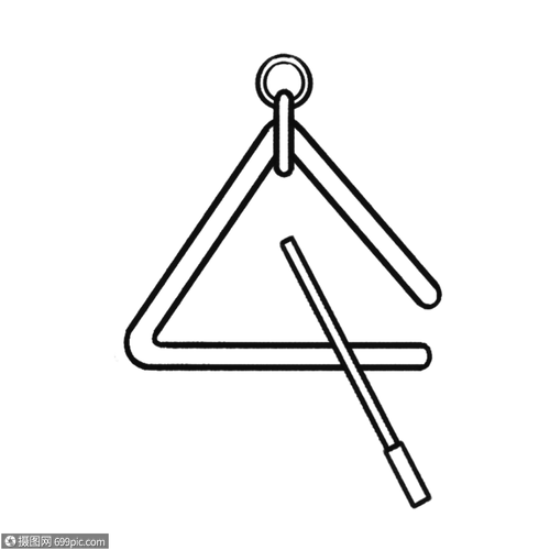 三角铃简笔画