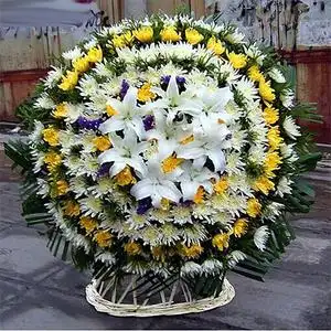 菊花花篮花圈扫墓哀悼祭奠鲜花速递全国同城配送北京厦门深圳武汉
