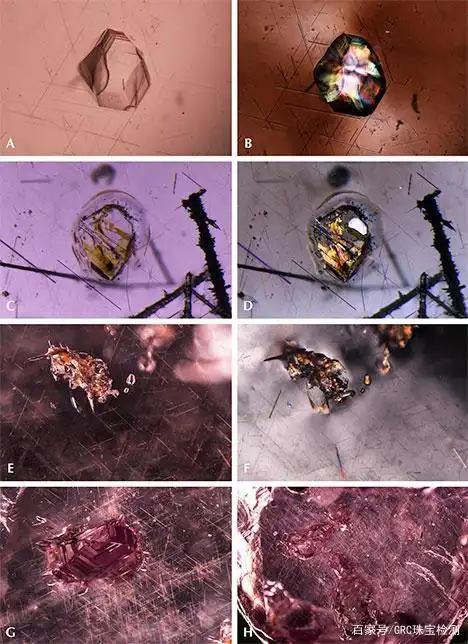 石榴石中的包裹体